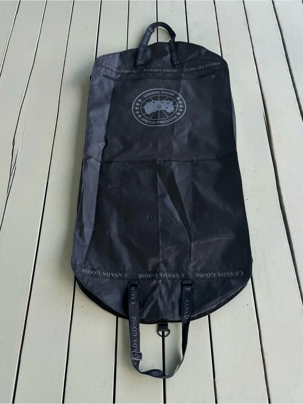 Canada Goose Black Travel Garment Bag with Logo